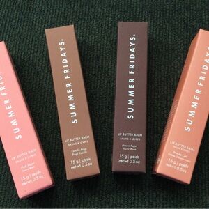 Summer Fridays Lip Butter Balm NIB 4 Flavors Bundle